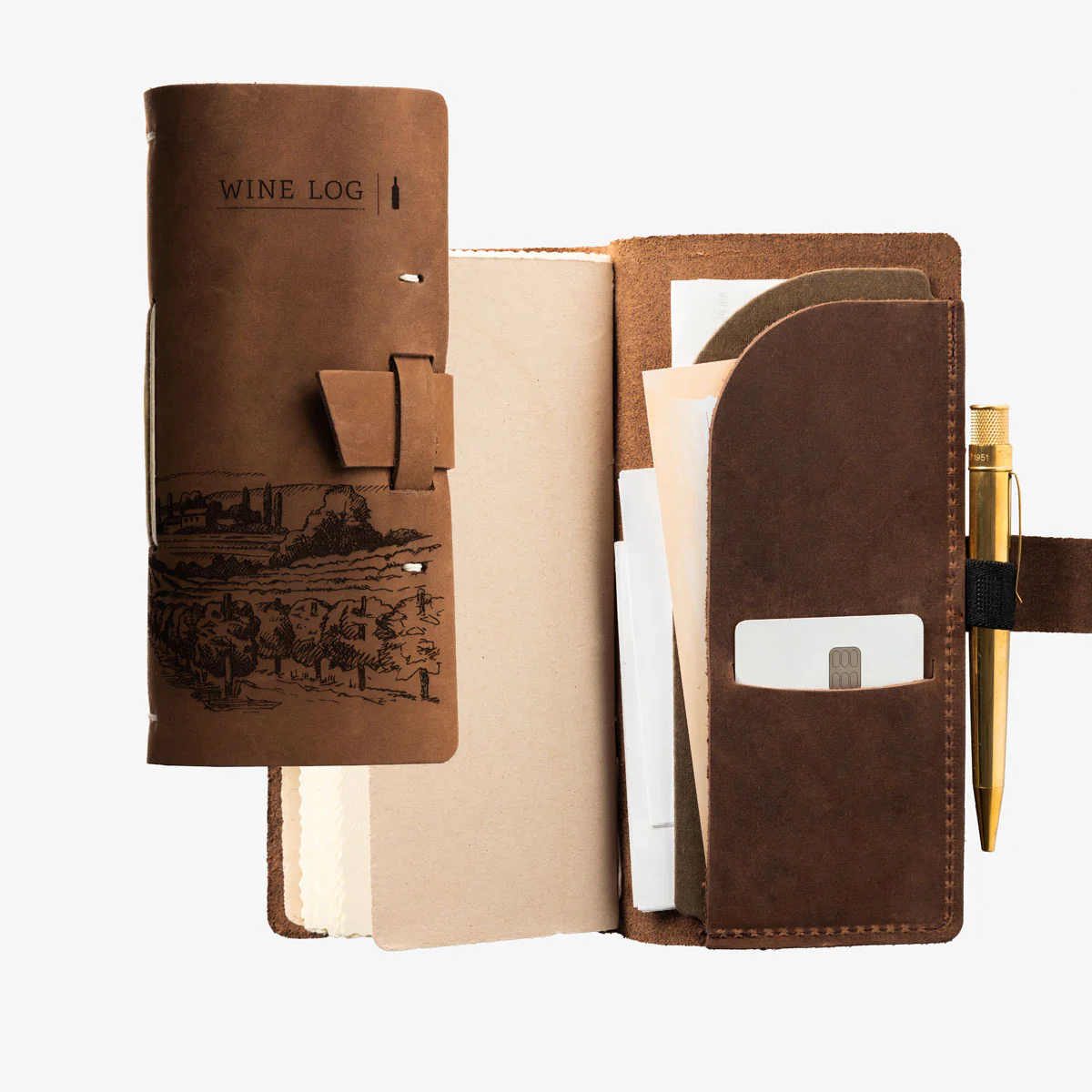 29. Toast to 3 Years of Love with a Unique Leather Wine Journal