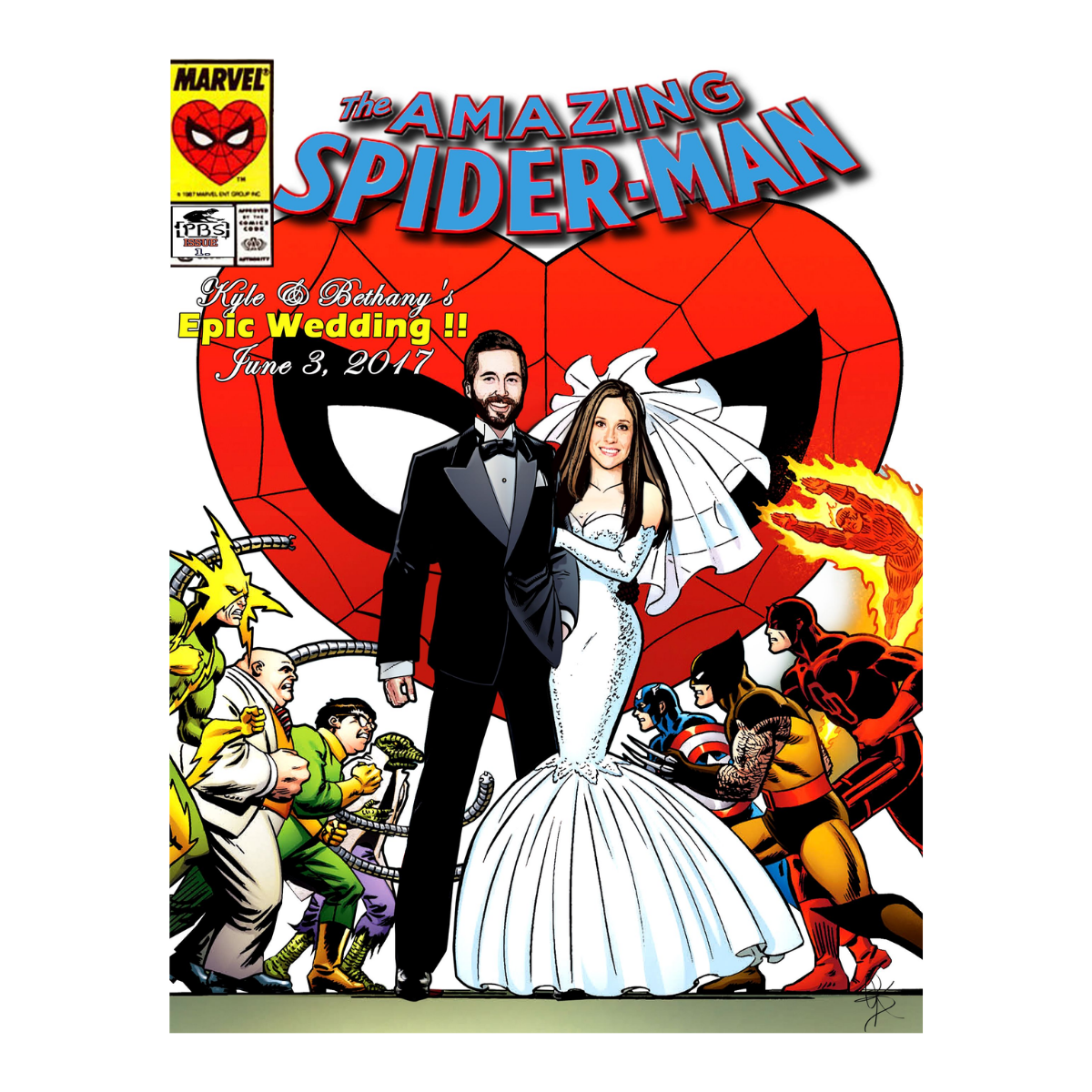 25. Create a Comic Book Cover for Your Husband - A Unique and Personalized Anniversary Gift Idea