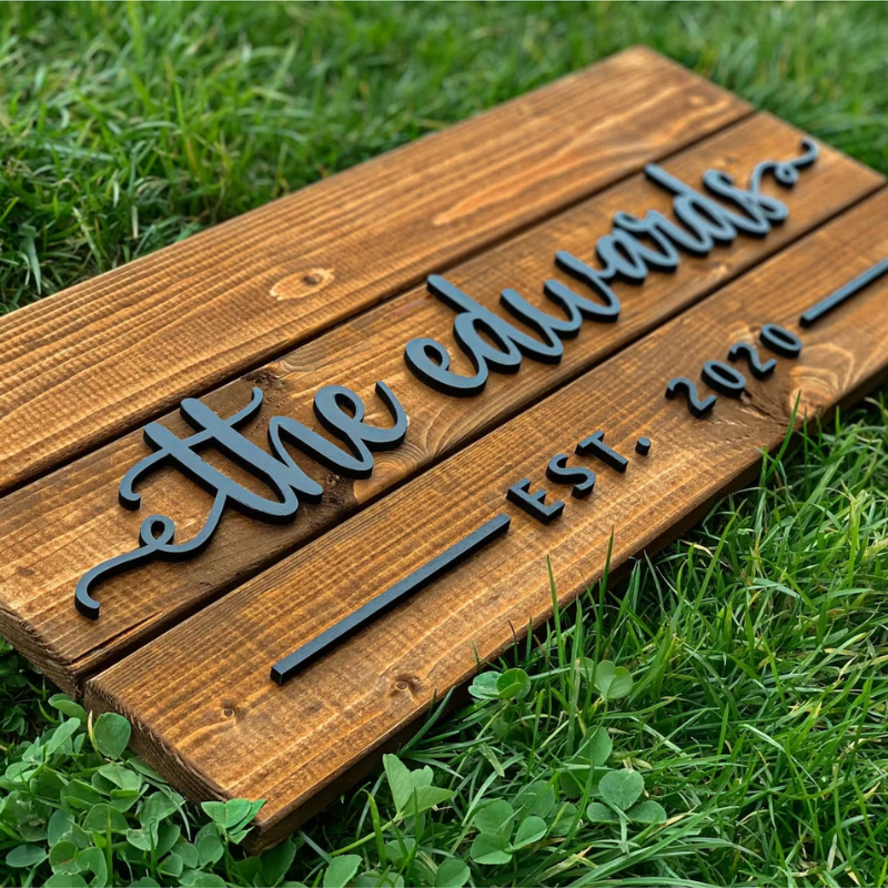 28. Customize Your Home with a Personalized Anniversary Sign - A Unique Gift Idea