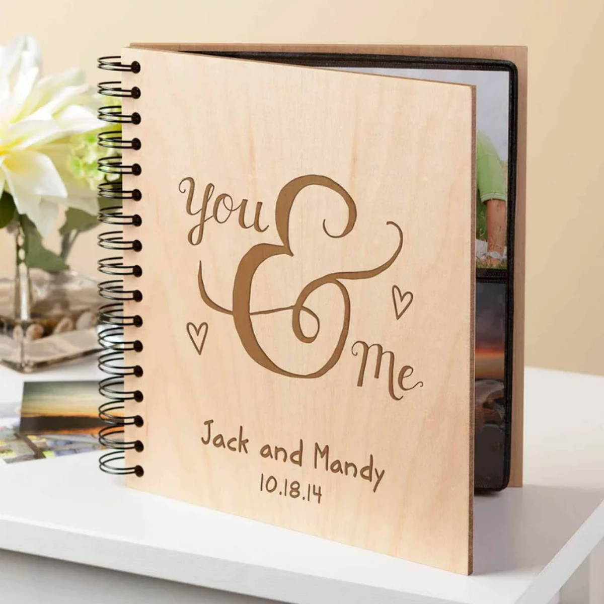 9. Capture Your Love Story: Personalized Photo Album, the Perfect Anniversary Gift for Him