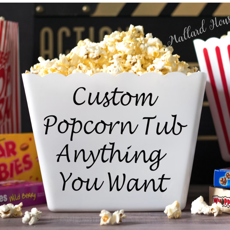 35. Celebrate 55 Years of Love with a Personalized Popcorn Set for Your Emerald Anniversary