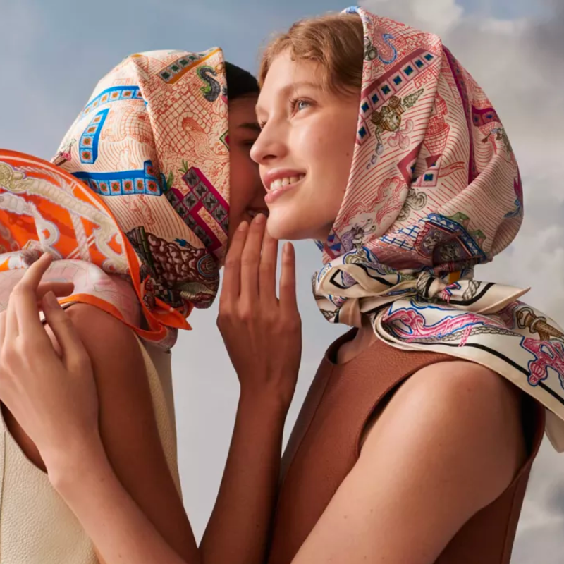 3. Timeless Elegance: Exquisite Silk Scarf by Hermès: 14 year anniversary gift