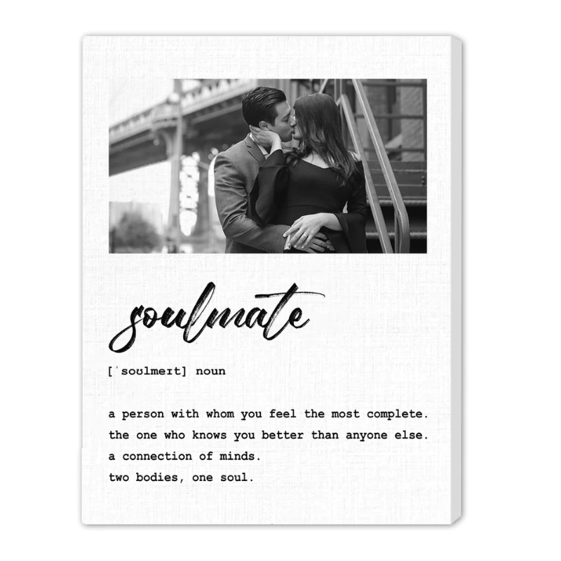 31. Celebrate a Decade of Love with a Personalized Soulmate Canvas - MyMindfulGifts