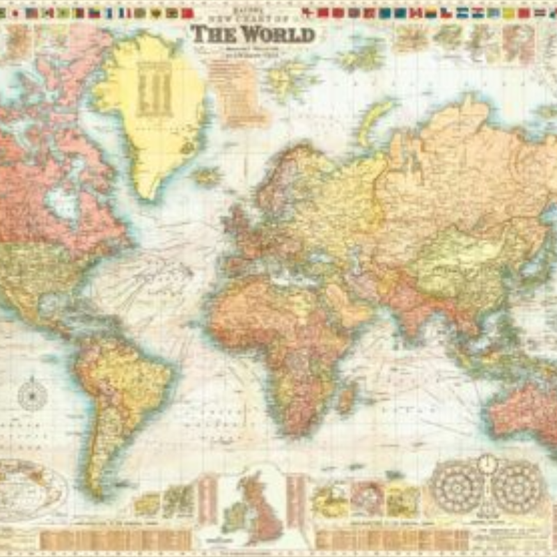35. Rediscover the Past with a Luxurious Antique Map Reproduction - Perfect 2nd Anniversary Gift for Him
