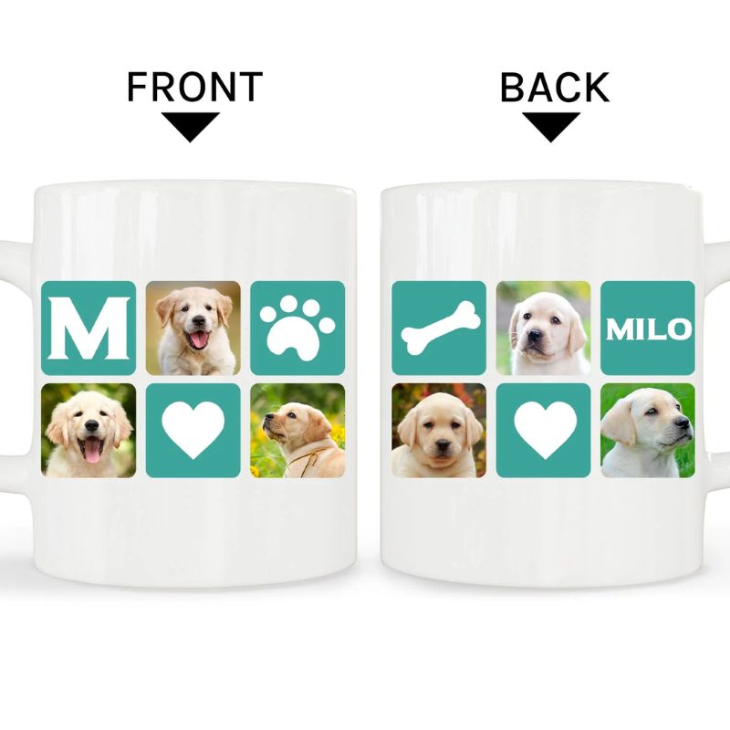 Capture Cherished Memories with a Modern Pet Monogram Photo Collage The Ultimate Personalized Gift for Dog Lovers
