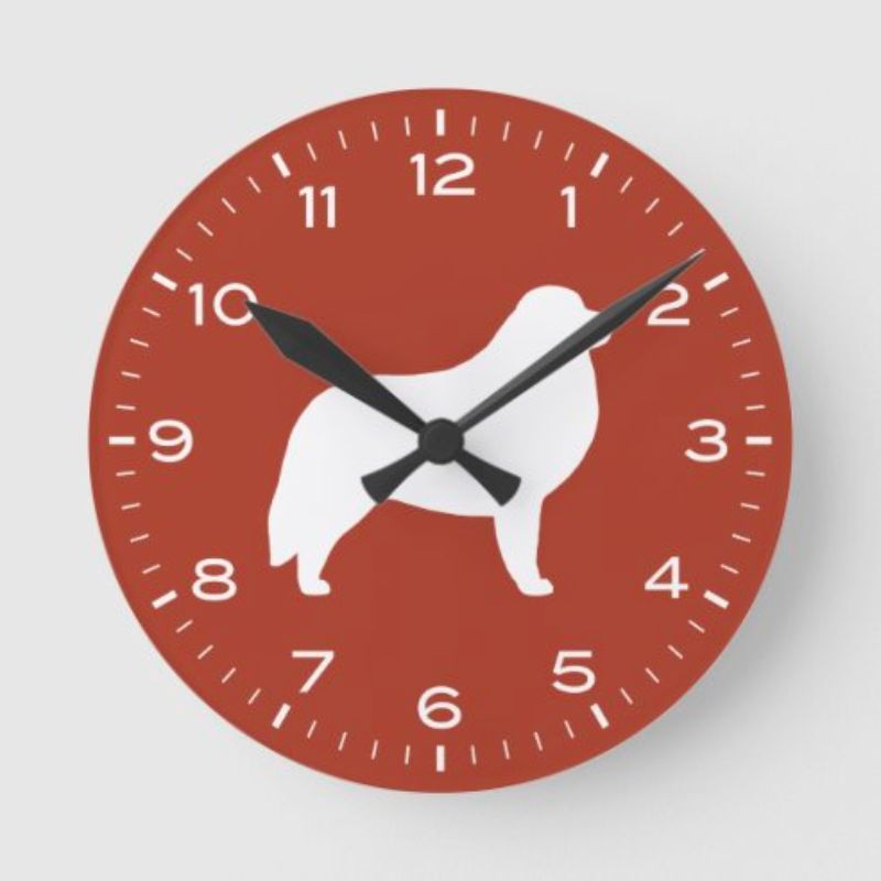 Capture Your Dogs Essence with a Custom Silhouette Wall Clock the Perfect Gift Idea