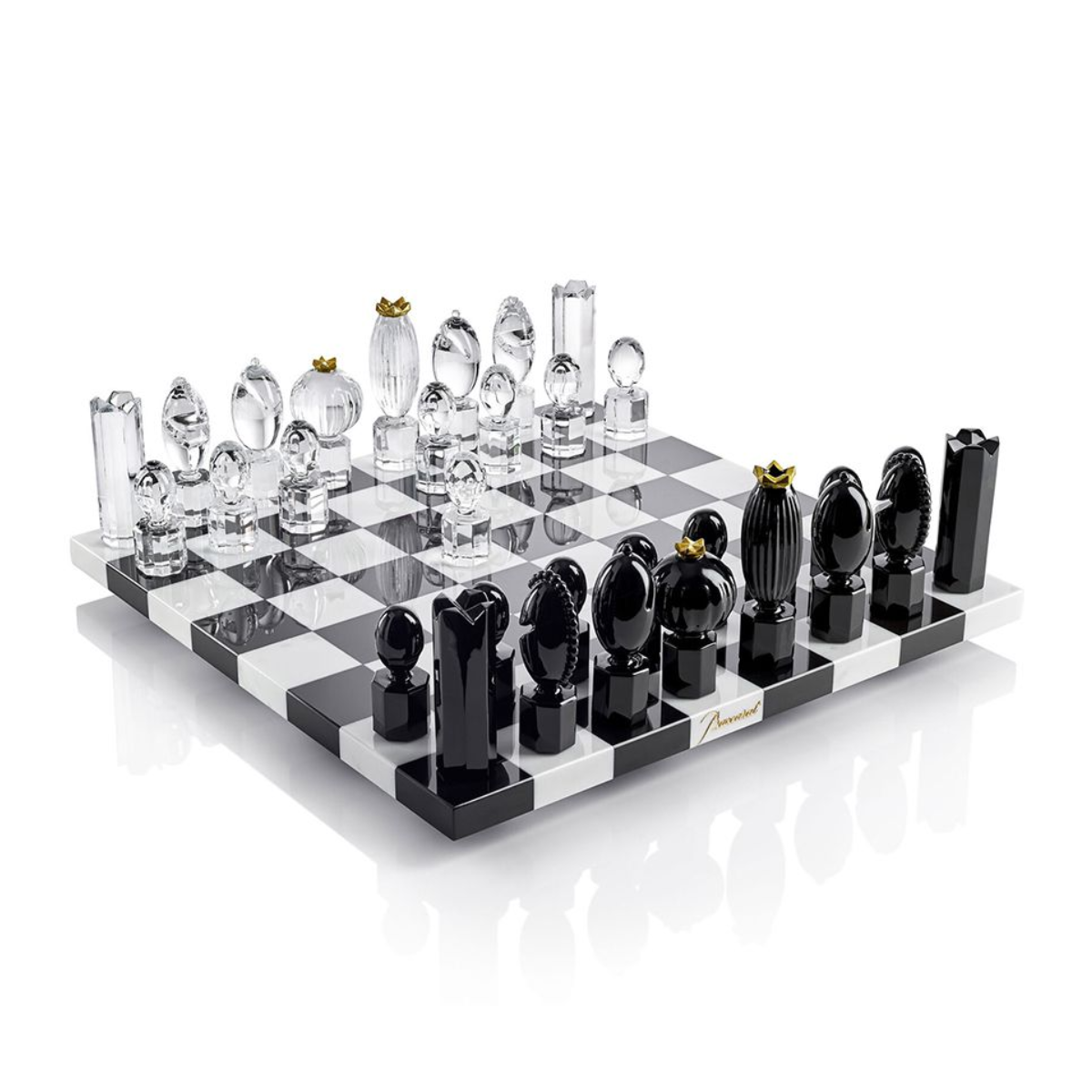 31. Shine a New Light on Your 15 Year Anniversary with a Crystal-Inlaid Chess Set