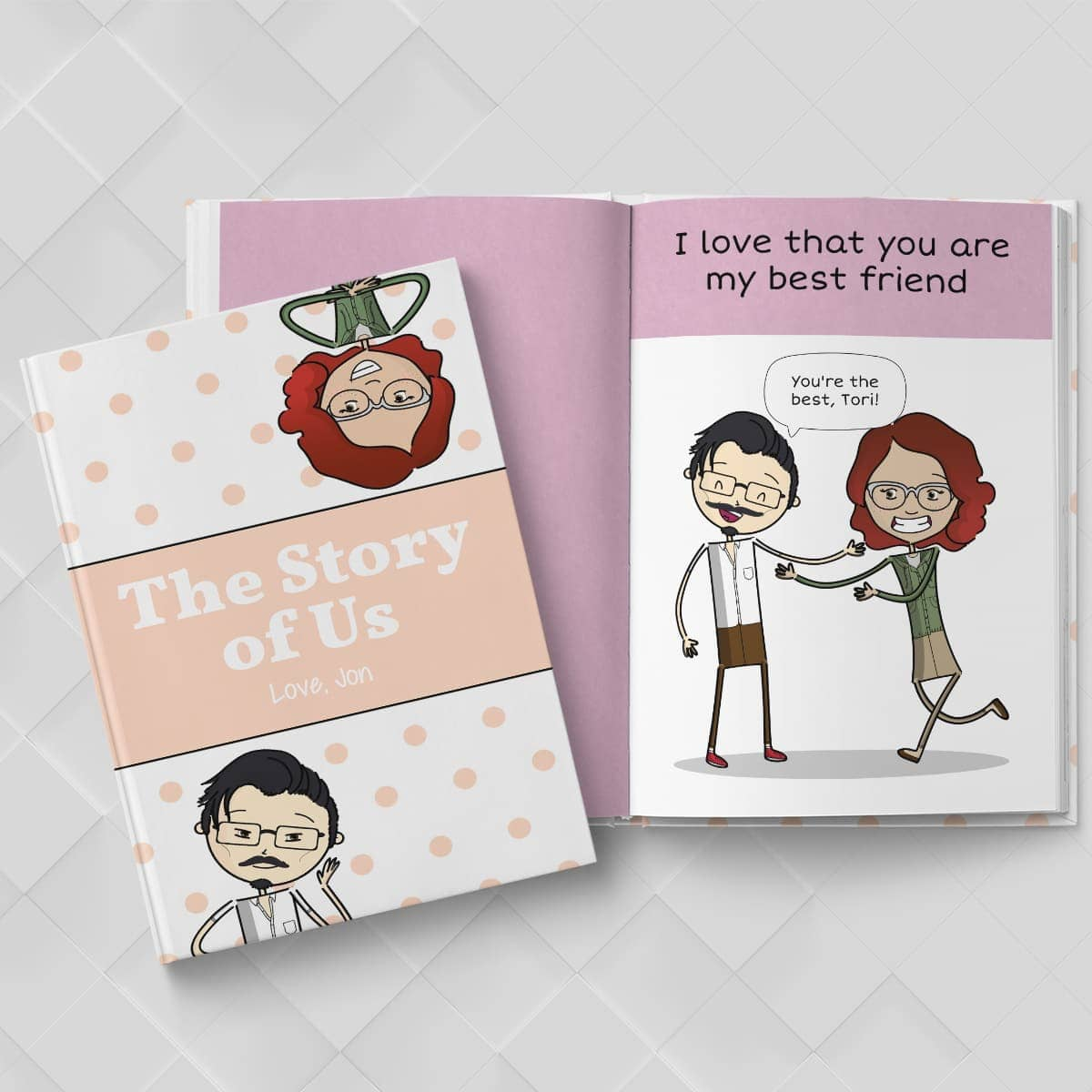 18. Craft Your Love Story: Personalized Anniversary Gift Idea Celebrating Your Unique Journey