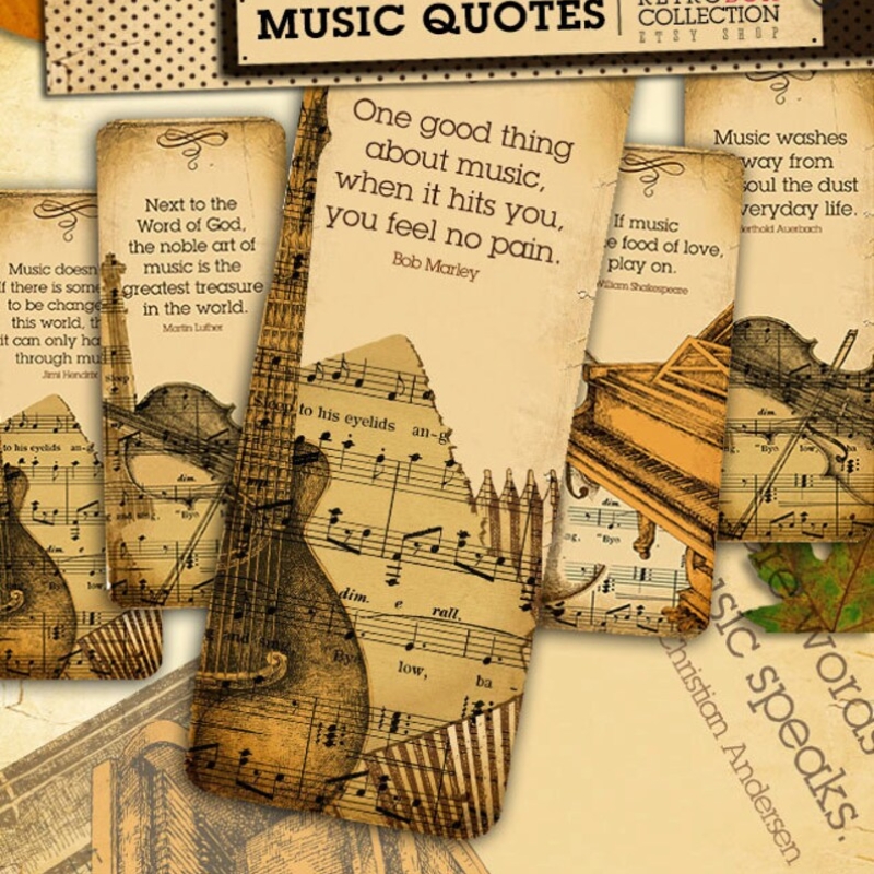 Customized Music Sheet Bookmark