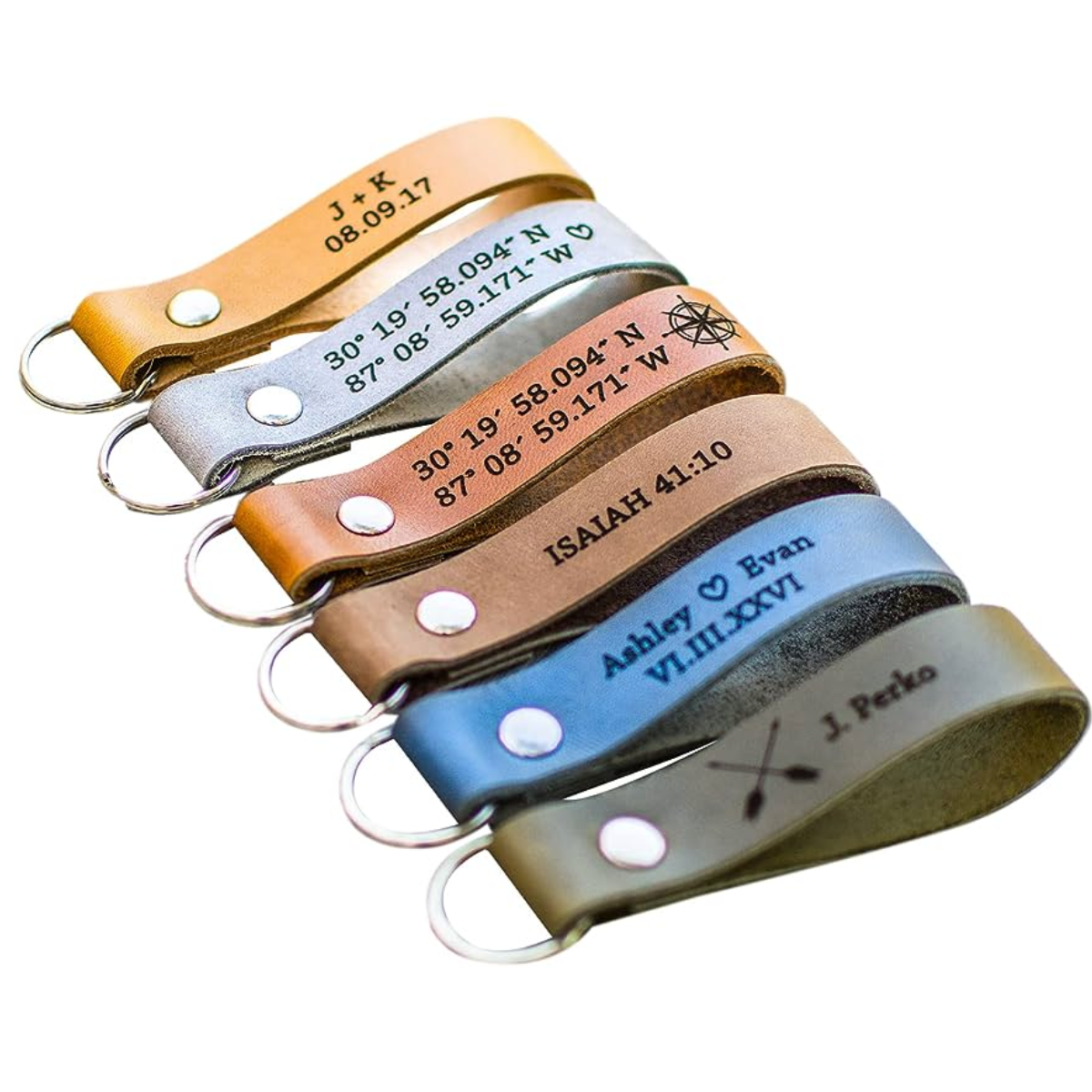 32. Personalized Steel Keychain: A Unique and Thoughtful Anniversary Gift Idea for Him