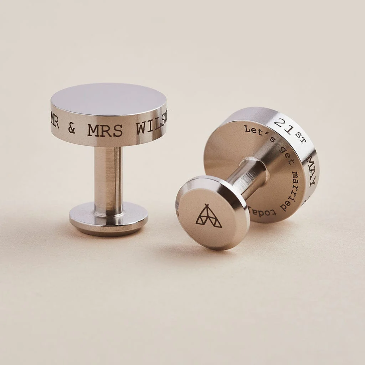 20. Timeless Elegance: Engraved Cufflinks - The Perfect Personalized 13th Anniversary Gift for Him