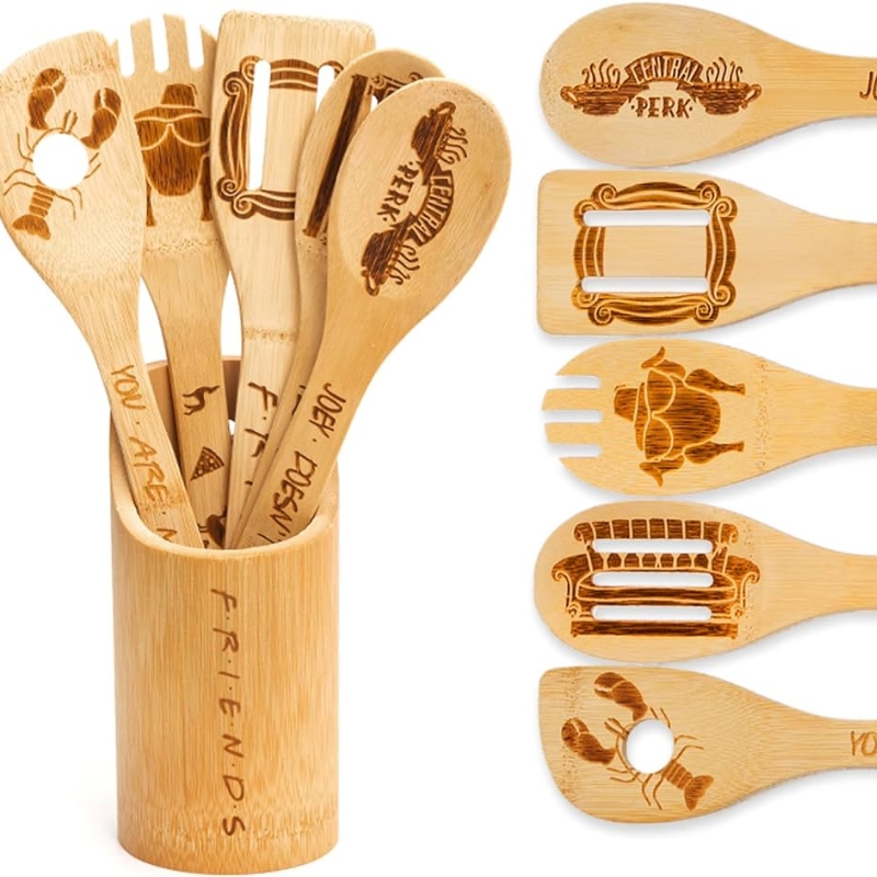 Engraved Wooden Spoon Set