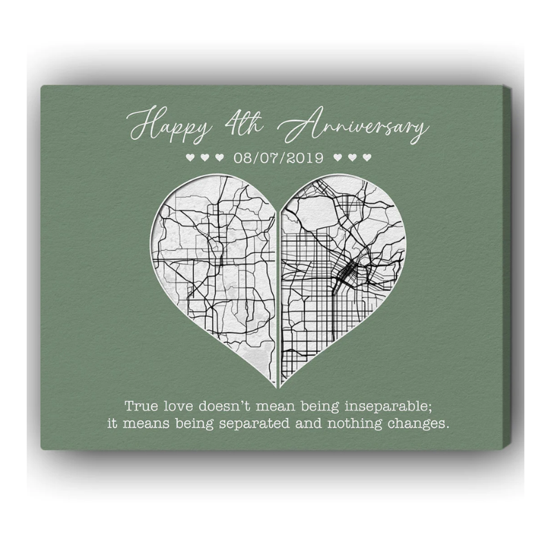 22. Celebrate True Love with a Personalized 4 Year Anniversary Gift - My Mindful Gifts
