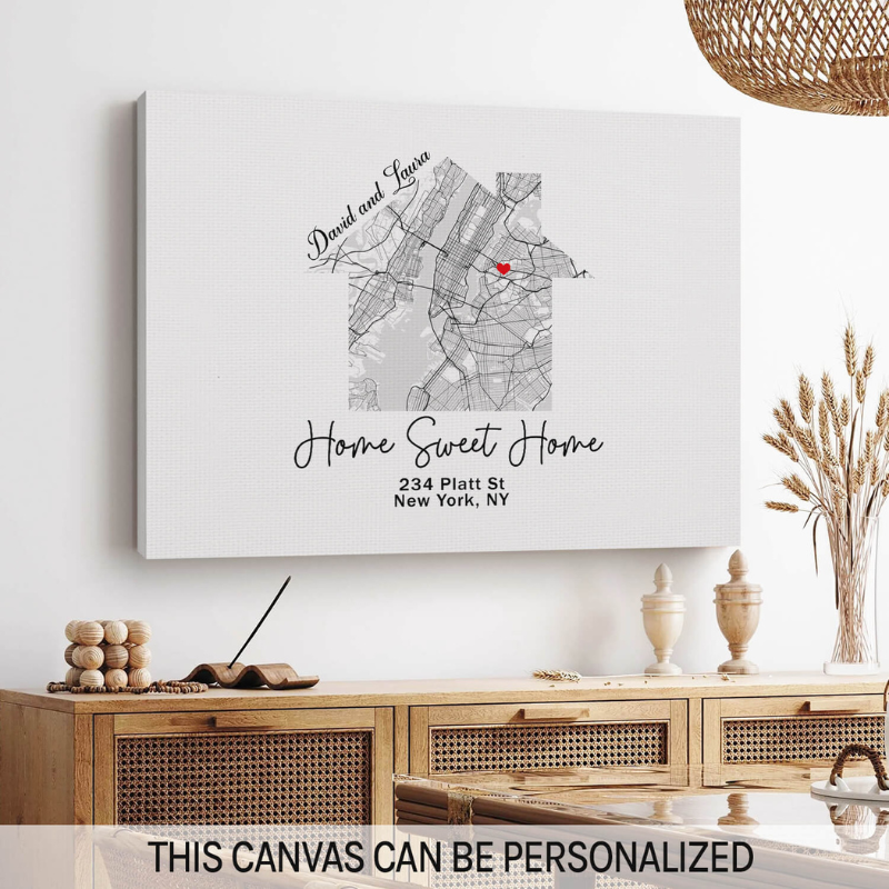Custom Map Canvas “Home Sweet Home”