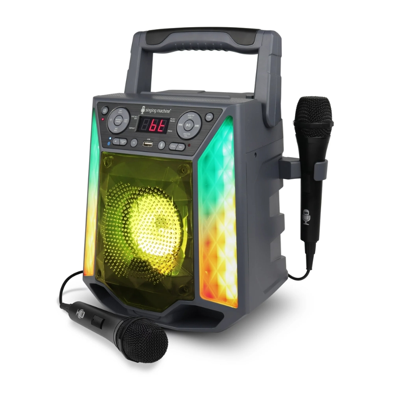 Karaoke Microphone with Disco Lights