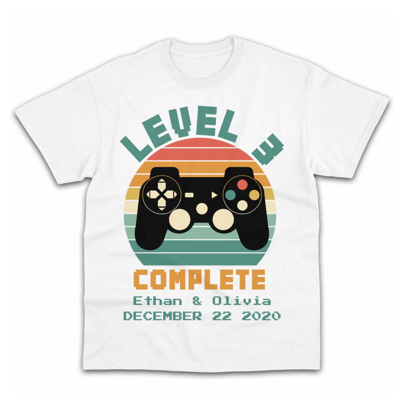 19. Level 3 Complete: Personalized 3rd Anniversary Tshirt - The Perfect Leather Gift Idea