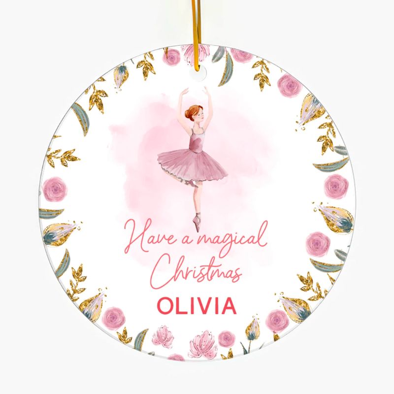 Make Christmas Magical with a Personalized Baby Gift Custom Ceramic Ornament