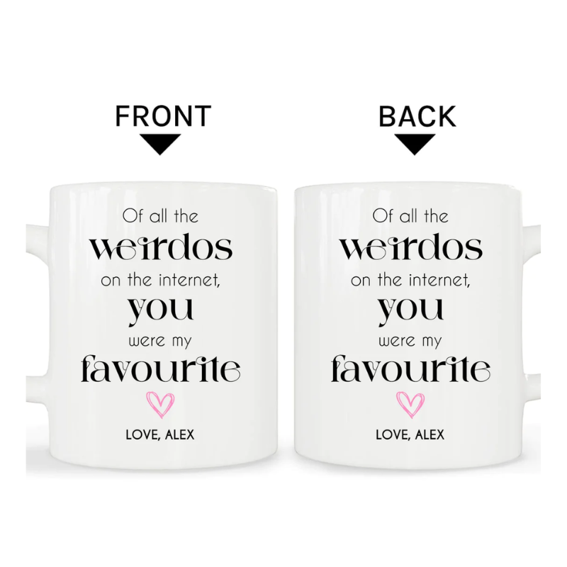 16. Surprise Your Online Dating Partner with a Personalized Mug - A Perfect Anniversary Gift