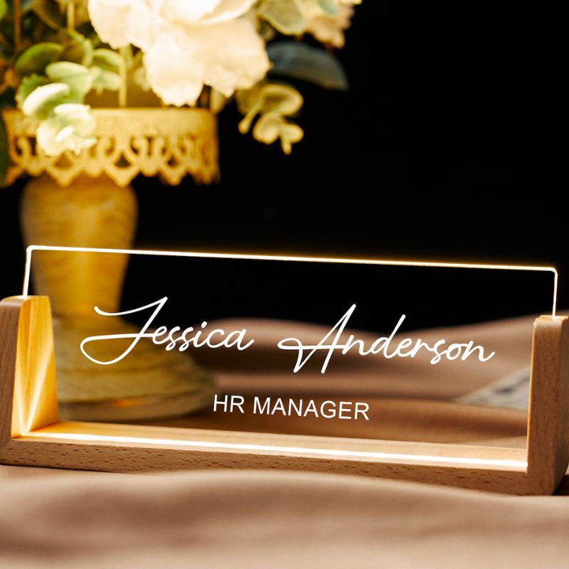 Personalize Their Workspace with a Custom Desk Name Plate The Perfect Affordable Gift