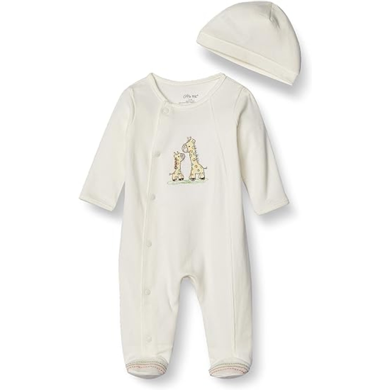 Personalized Baby Onesie with Matching Hat