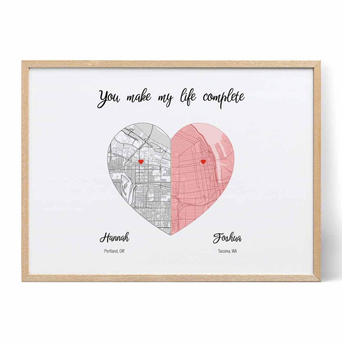 1. Create Lasting Love Memories with a Personalized Love map: The Perfect Anniversary Gift Idea