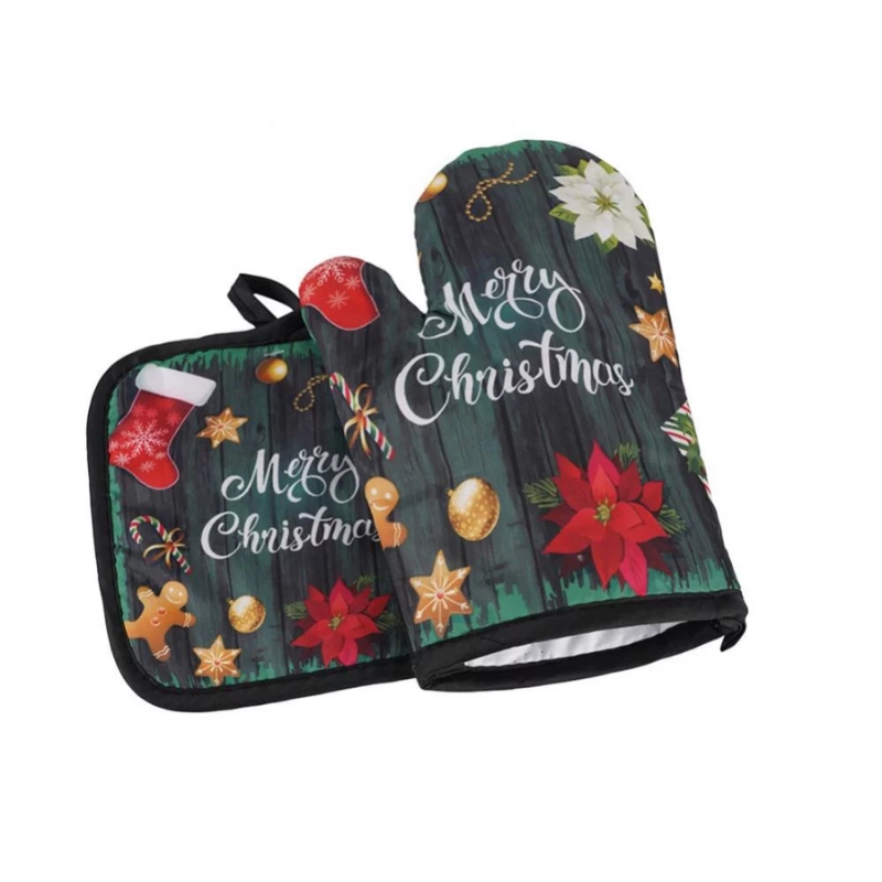 Personalized Oven Mitts and Pot Holders Set