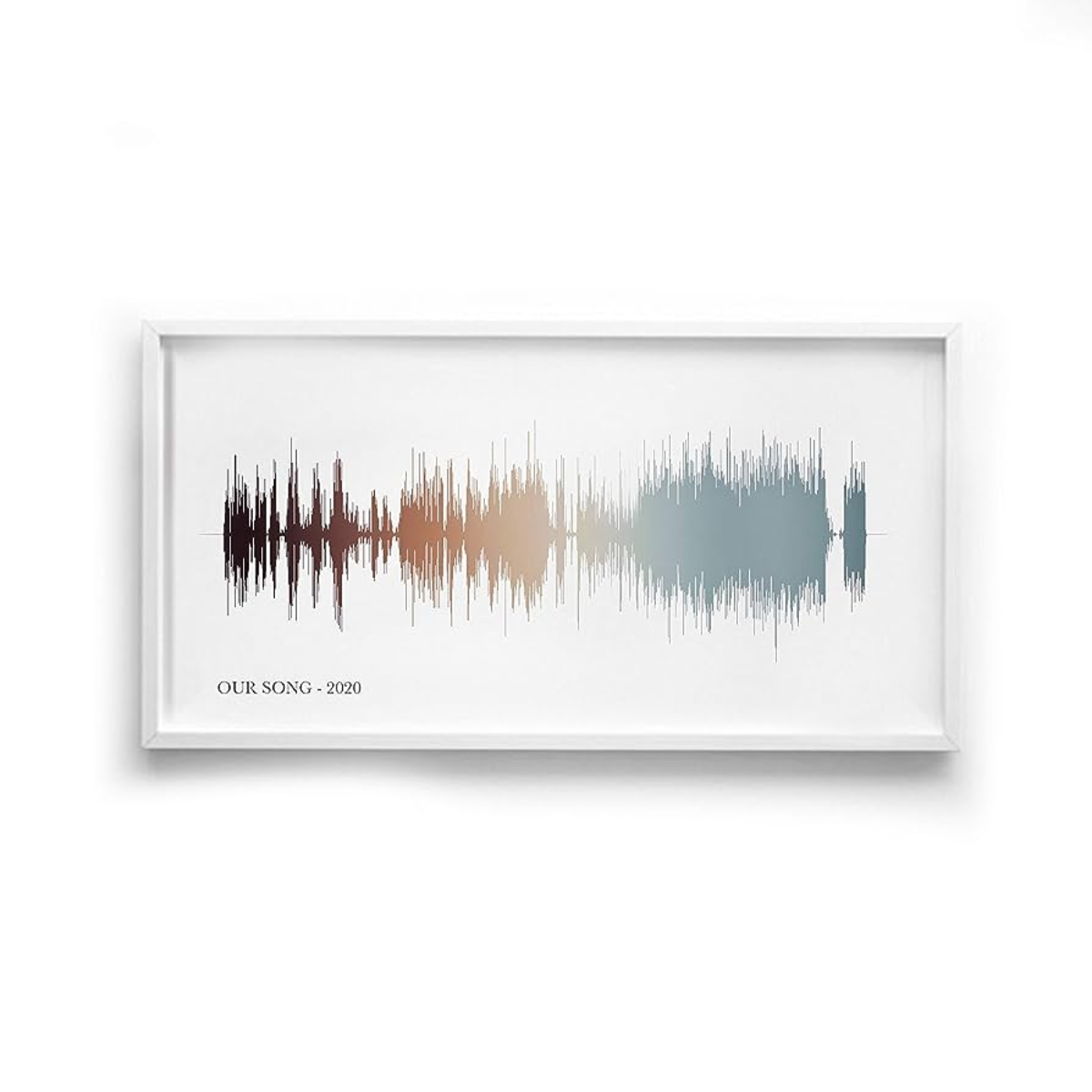 35. Capture Your Love in Personalized Soundwave Art: The Perfect Anniversary Gift Idea