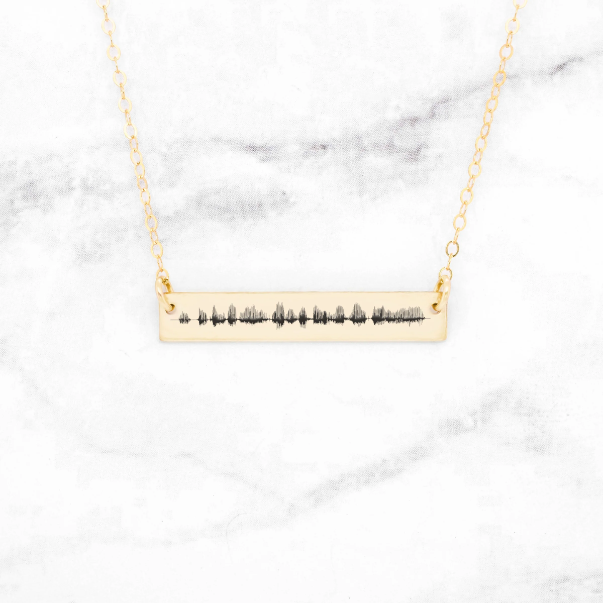 15. Capture Your Love in Soundwaves: Personalized Necklace for a Unique Anniversary Gift