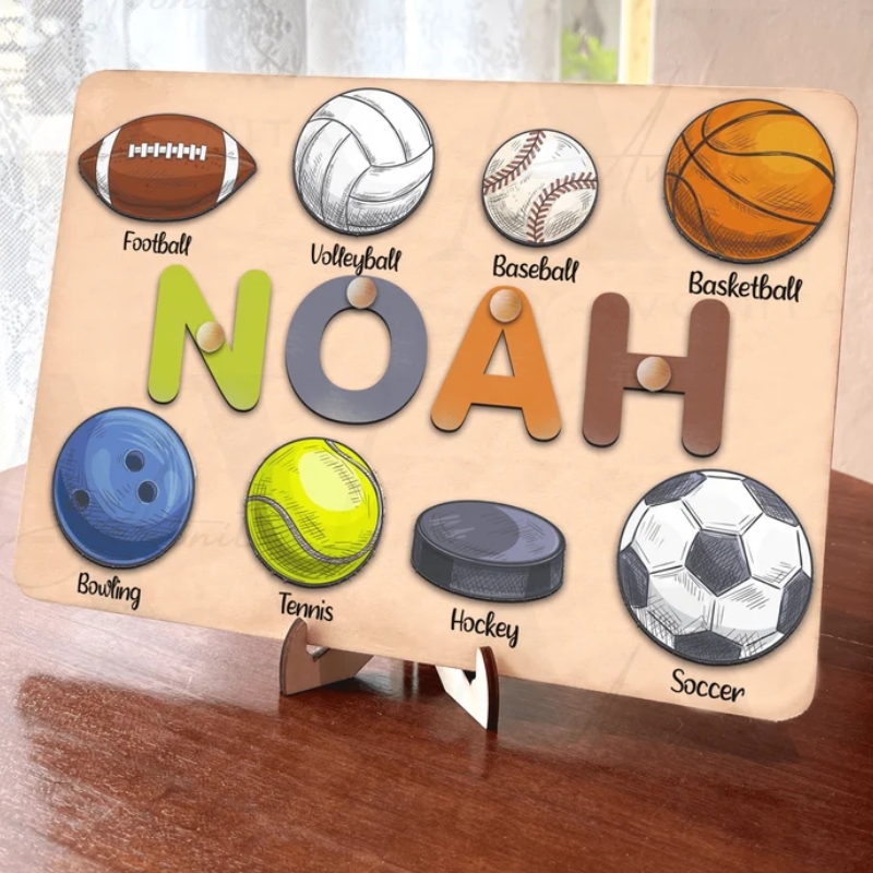 Personalized Sports-Themed Puzzle