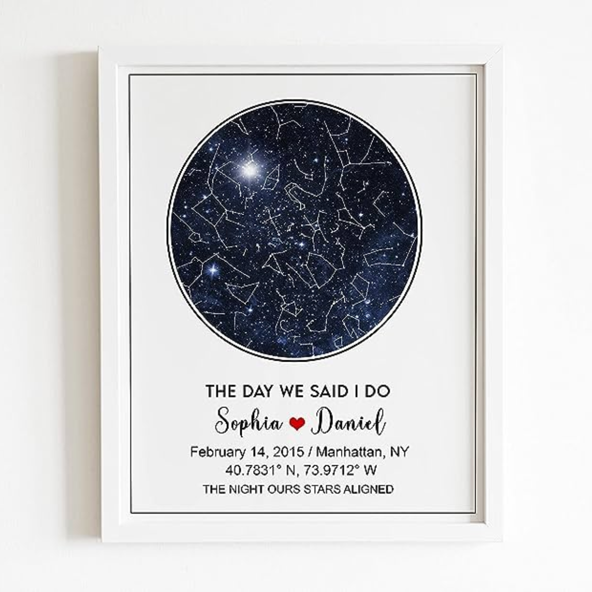 19. Celebrate a Lifetime of Love with a Personalized Star Map