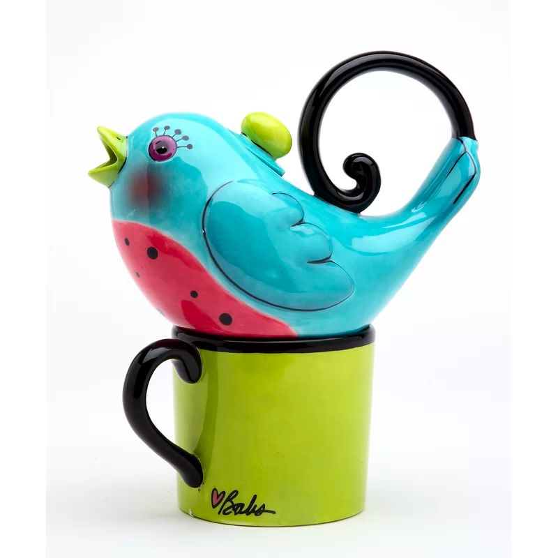Bird-Shaped Whistle Teapot
