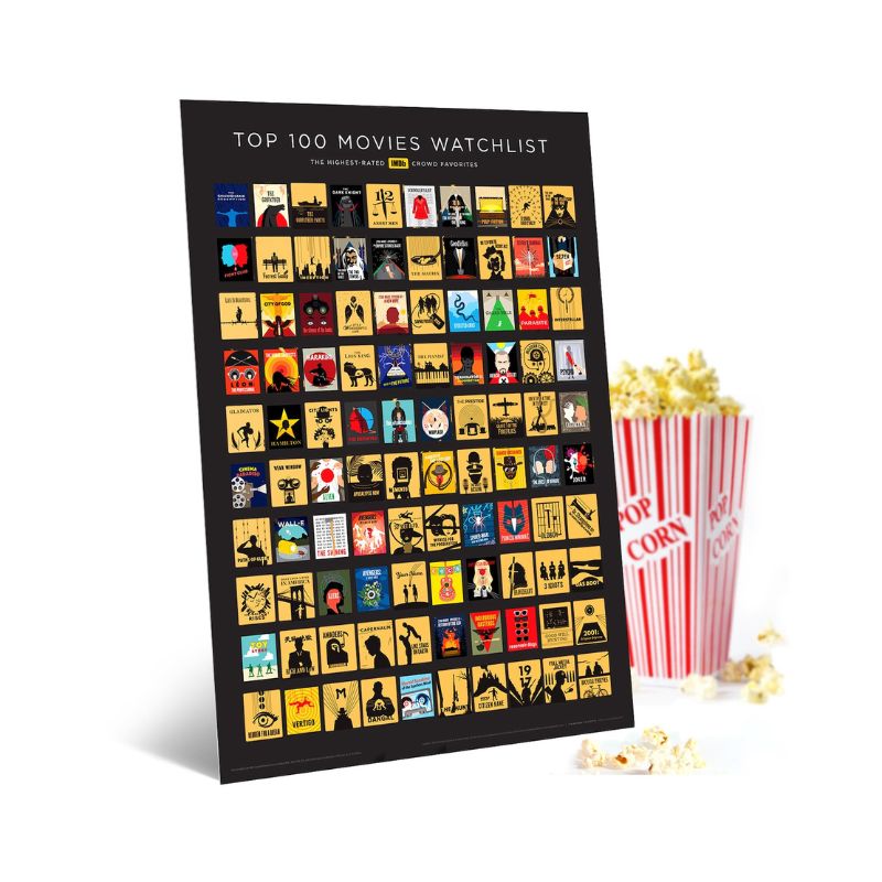Uncover a World of Cinema with the DIY Movie Scratch Off Poster for Him