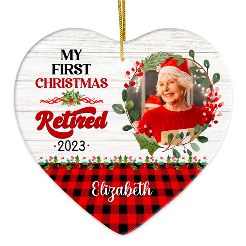Unforgettable First Christmas Gift for Grandma or Grandpa Personalized Ceramic Ornament