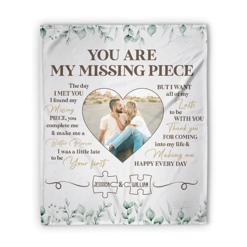 19. You Are My Missing Piece - Personalized Anniversary or Valentine's Day Gift for Husband