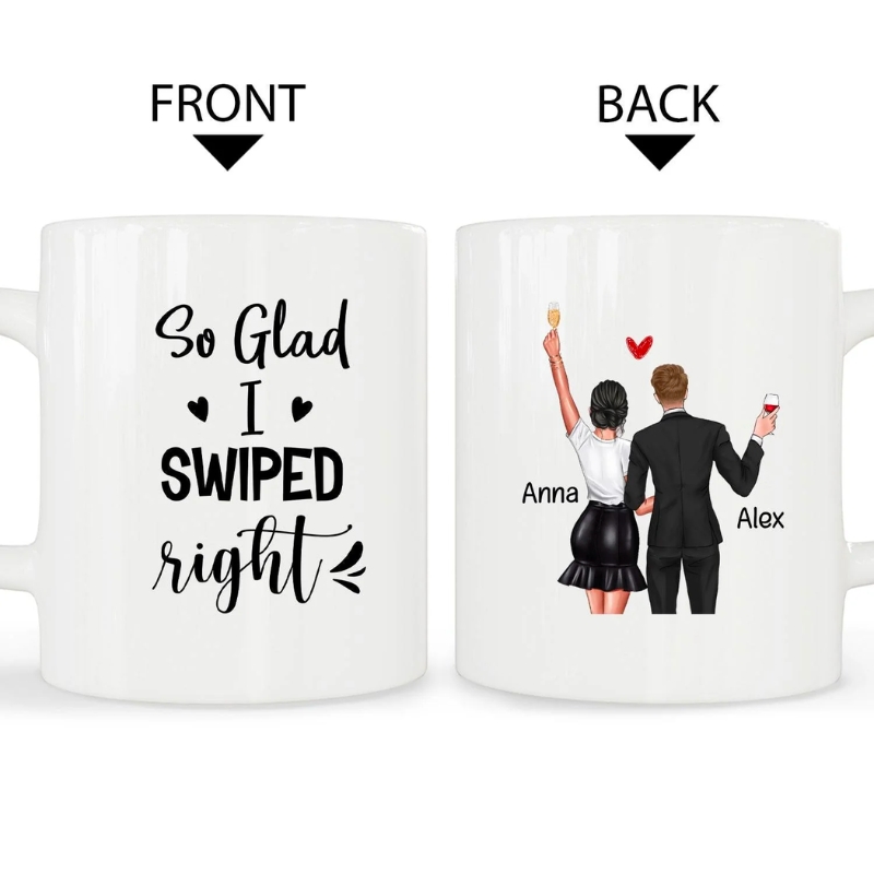 Cherish Your Love with a Personalized Couple's Mug and Couple Ornaments
