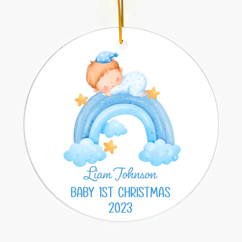 Customized Baby's First Christmas Ornament: christmas gifts for new dads