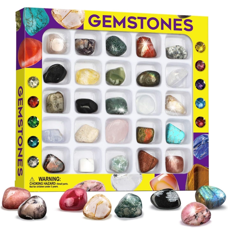 Gemstone and Mineral Collection Set
