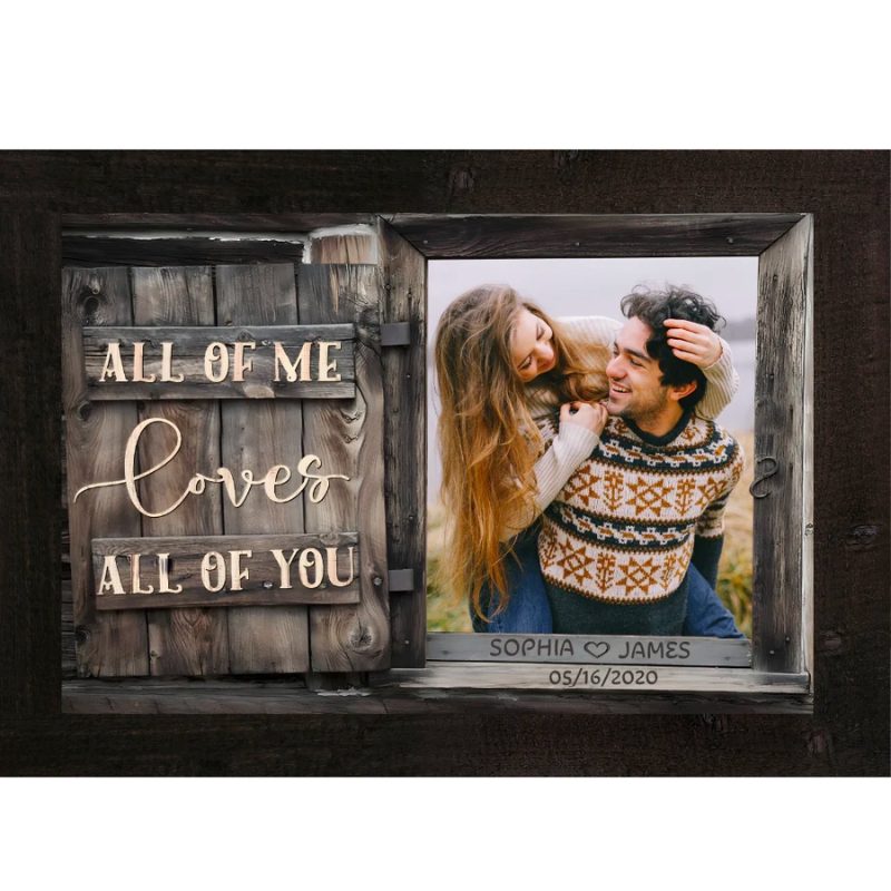 Personalized Couple Canvas Print and Couple Ornaments