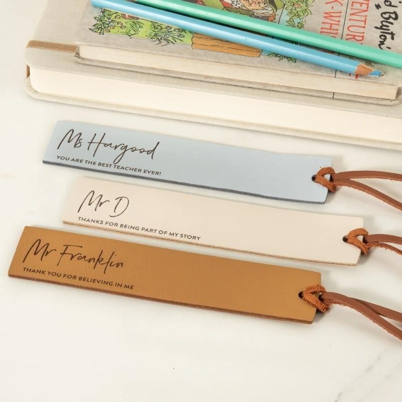 Personalized Leather Bookmarks 1