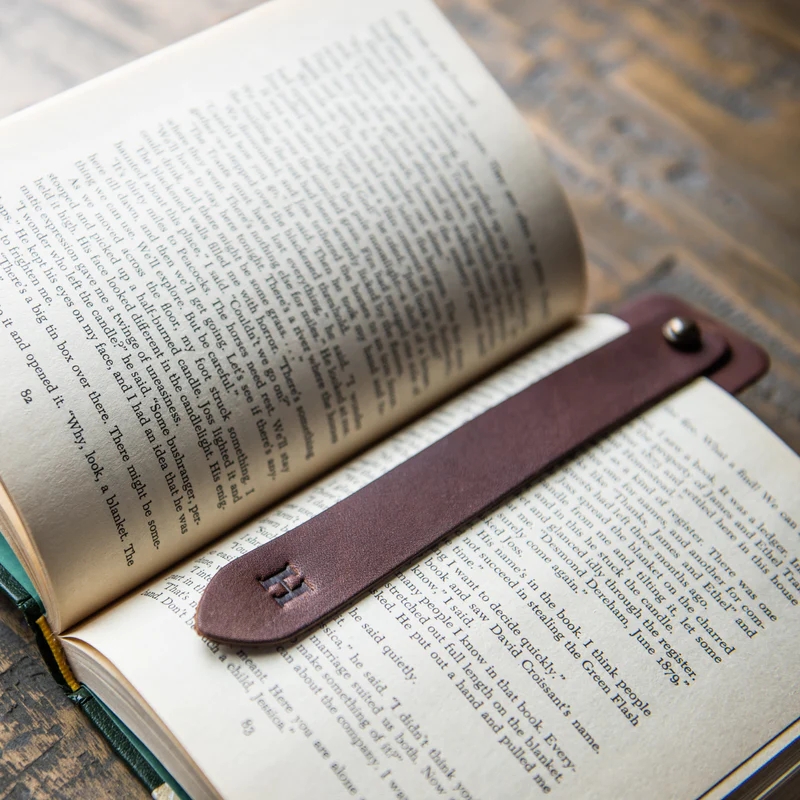 Personalized Leather Bookmarks
