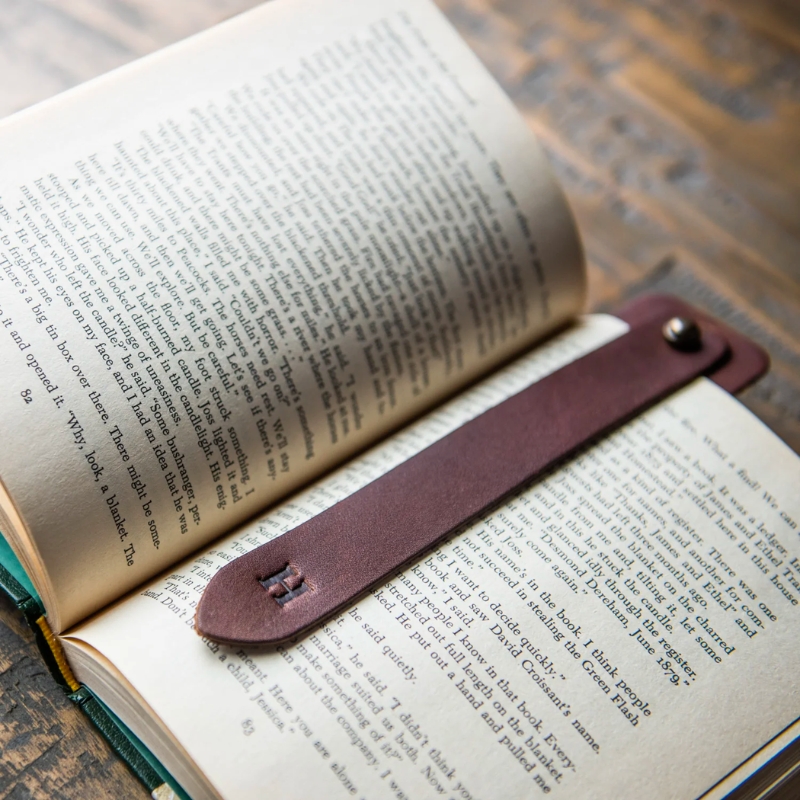 Personalized Leather Bookmarks for the Bookworms and Couple Ornaments