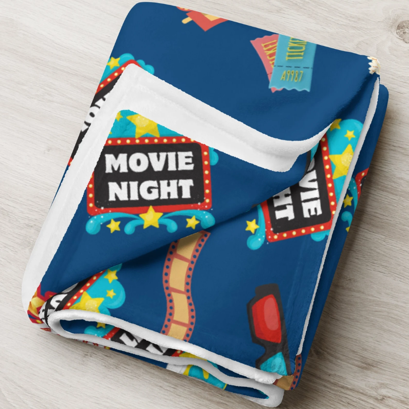 Personalized Movie Night Blanket