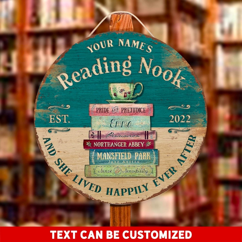 Cozy Up Your Reading Nook with a Personalized Sign and Couple Ornaments