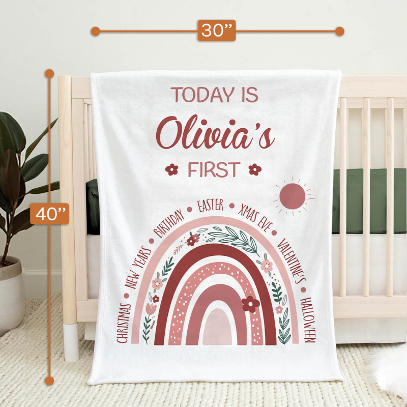 Custom Baby Blanket For Infant Christmas Gifts