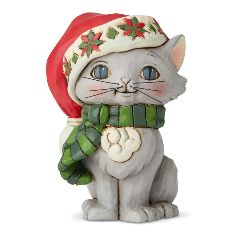 Mini Christmas' Kitten Figurine