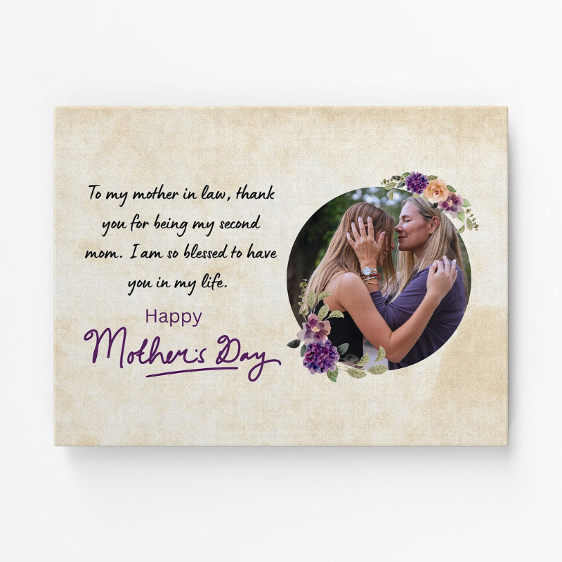Custom Canvas Print "To My Mother In Law"