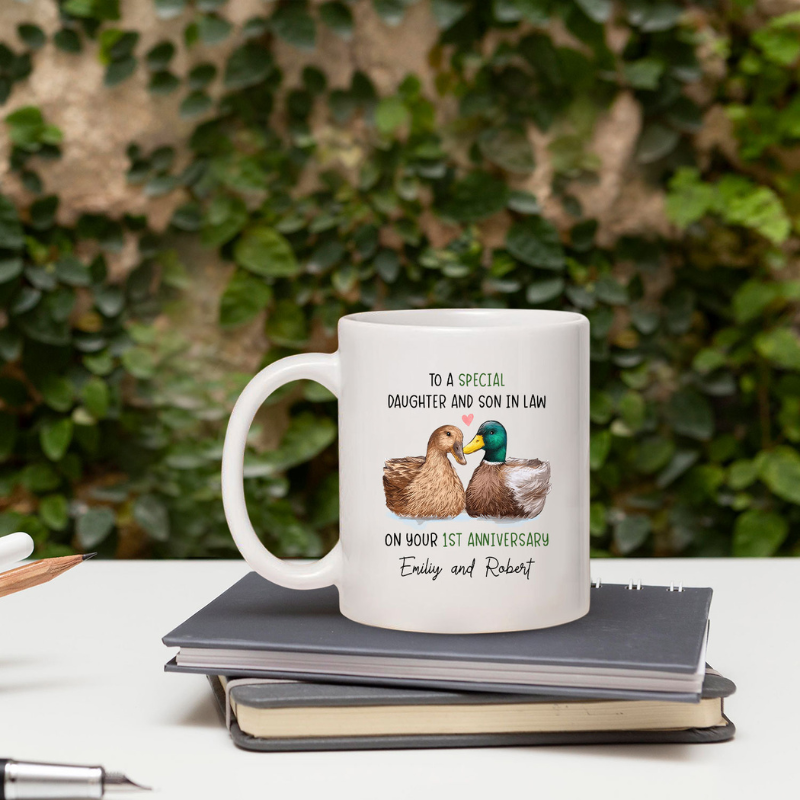 Custom Mug "To A Special Daughter And Son In Law"