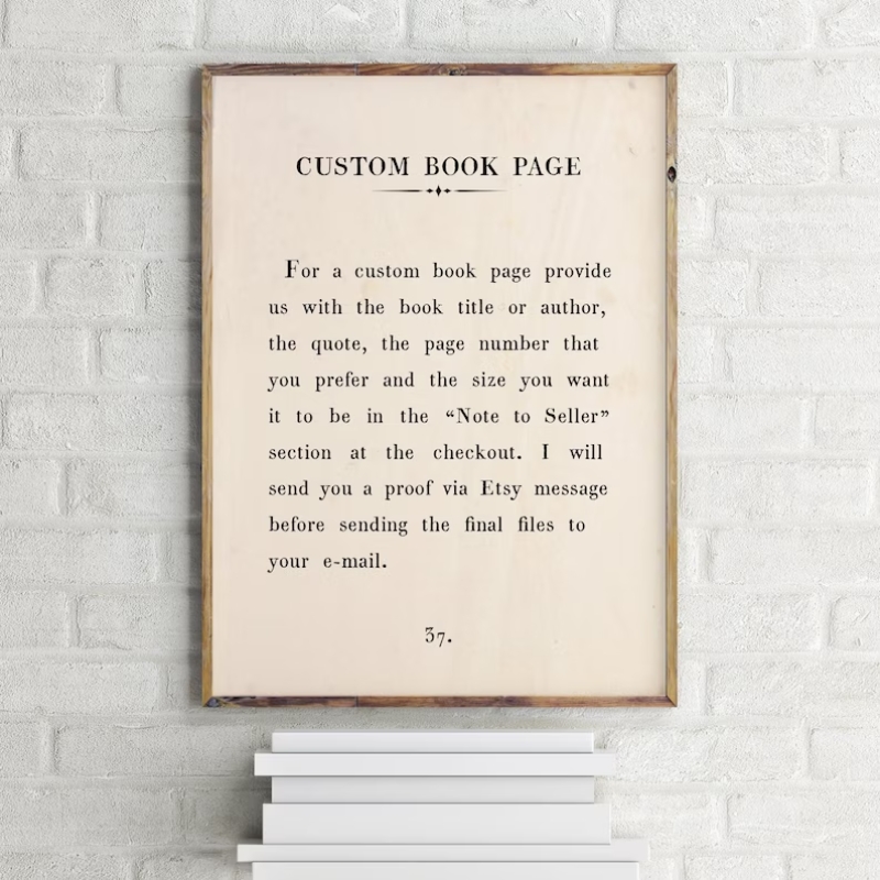 Literary Quote Wall Art