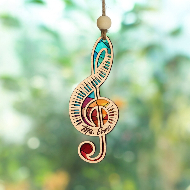 Musical Notes Christmas Tree Ornament
