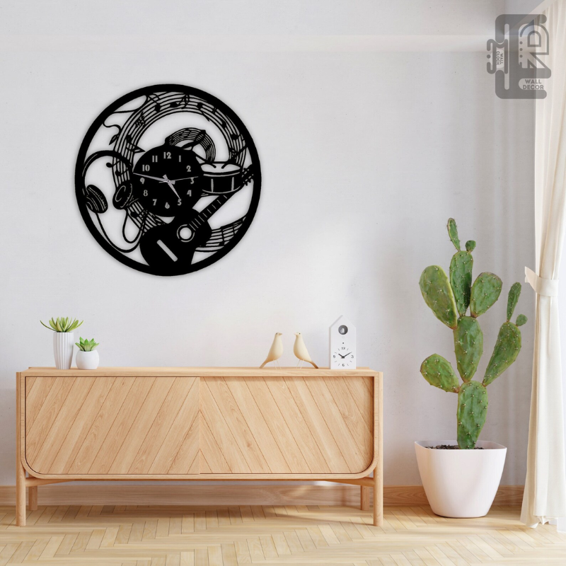 Personalized Musical Notes Wall Clock
